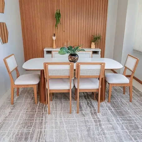 Mesa de jantar com 6 cadeiras
